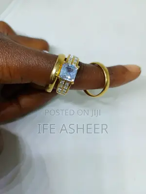France Gold Couples Set of Wedding Ring 021