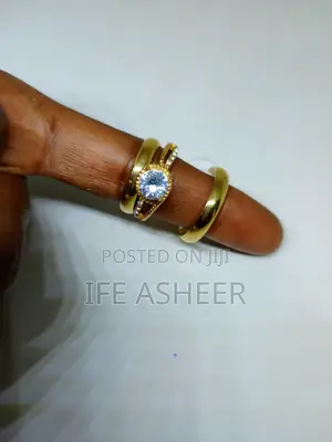 France Gold Couples Set of Wedding Ring 024