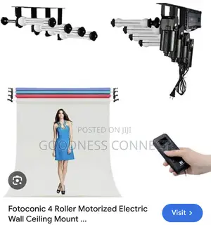 Electric Motorized Background Support System 4rollers