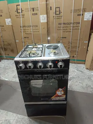 Sonik 50/50cm 3 Gas+1 Electric Standingstove With Oven,Grill