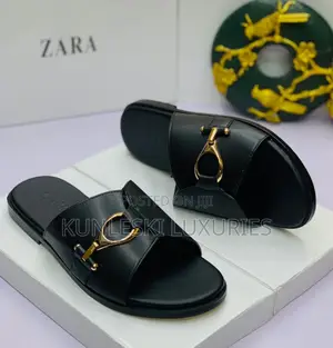 Original Zara Men Leather Slippers