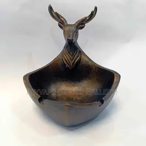 Deer Ashtray Storage for Decor - Brown