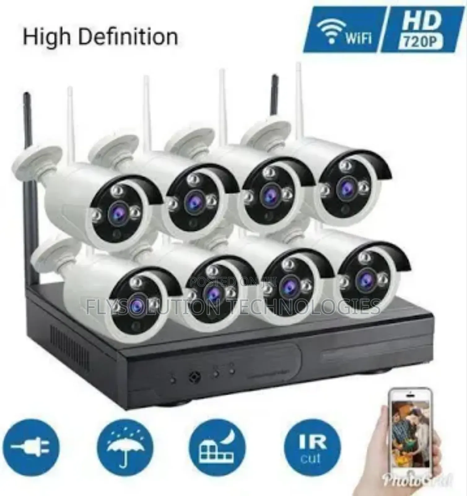 8 Channel Wireless NVR Wifi Kit