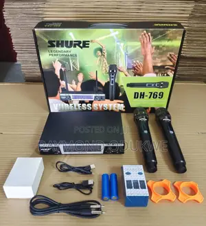 Professional Shure Double Wireless Microphones