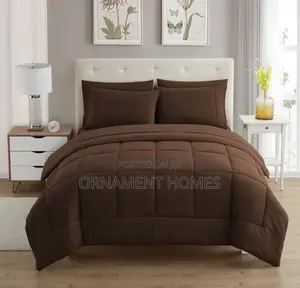 Brown Duvet Bedsheet and Pillowcases