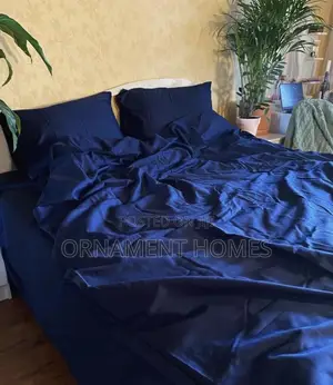 Duvet-Cover , Bedsheet and Pillowcases (Royal Blue)