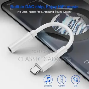 Typec Adapter To 3.5mm Audio Headphone Jack For 15 Pro Max