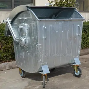 Galvanized Wastebin Container