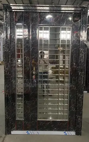 4ft Extra Height Marble Glass Entrance Door