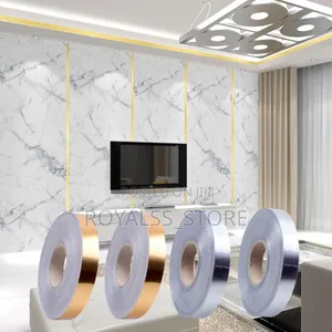 50 Meters Gold and Silver Wall Decorative Tape