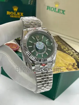 Original Rolex Green Dail Silver Chain Watch Is Available