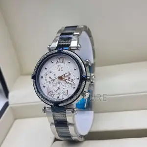 Original Gc Lady Chronograph Silver Chain Watch Is Available