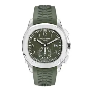 Original PATEK Phillpe Chronograph Green Dail Rubber Watch