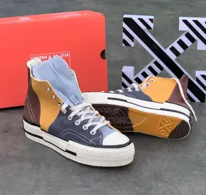 Converce Chuck Taylor High PLUS Yellow Brown Sneakers
