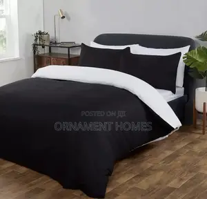 Bedsheet White Black Combo Duvet Pillowcases