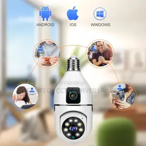 Wifi Double Lens PTZ Bulb Camera