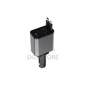 Green Lion Retractable 50w Car Charger PD 30w