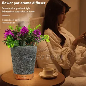 120ml Vase Air Humidifier With Artificial Flower