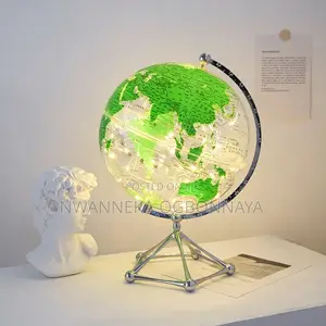 Led Light World Globe, Transparent Globe