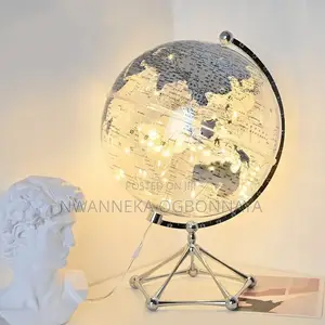 Led Light World Globe, Transparent Globe