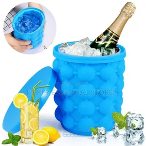 2in1 Silicon Ice Bucket Ice Mould With Lid for Freezing