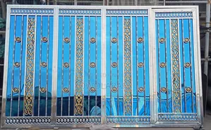 Gold and Blue Stainless Steel Gate 009