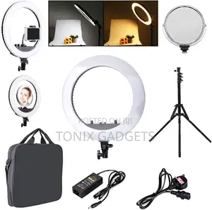 Rechargeable Led Selfie Ringlight + Tripod Stand- M45 18’’