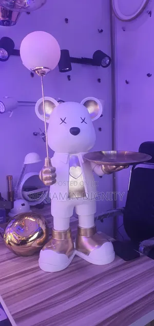 Home Sculpture Bear  Side Lamp