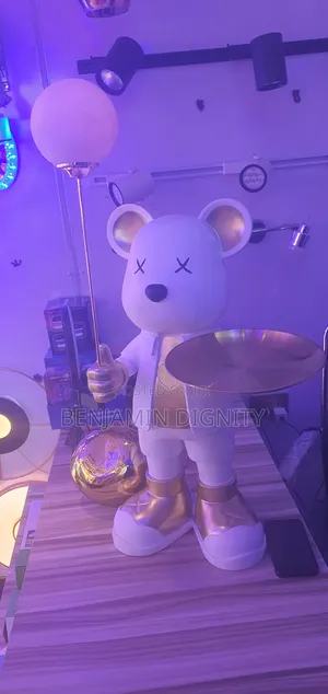Home Sculpture Bear  Side Lamp
