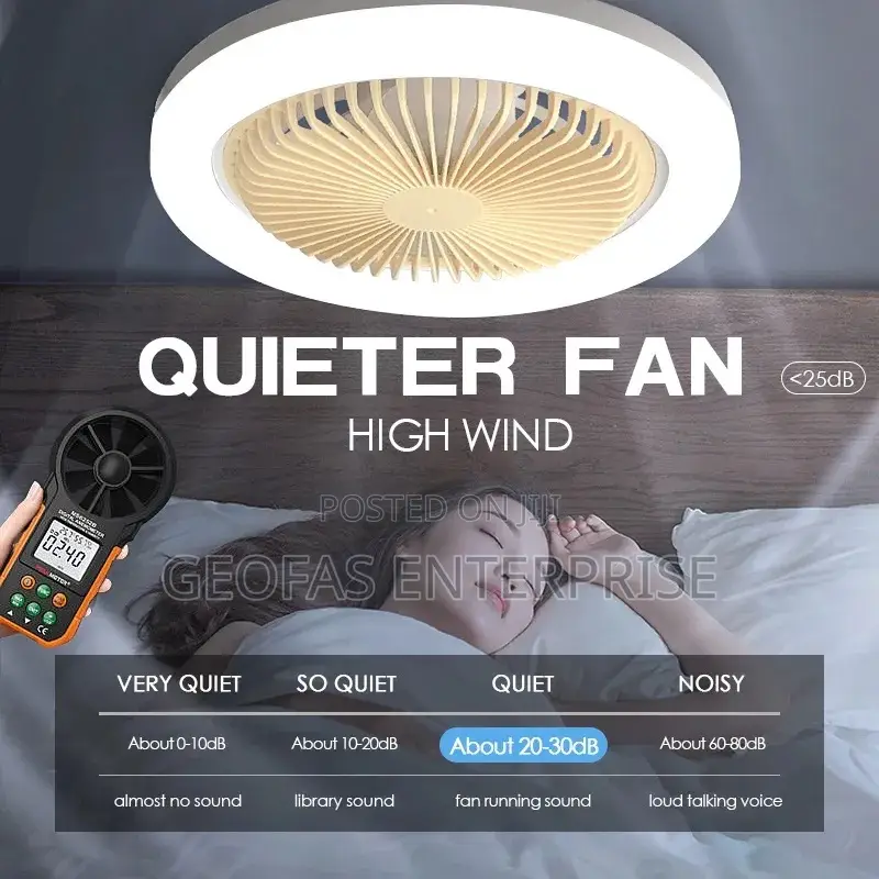 2 IN 1 Ceiling Fan With LED Light and Light Bulb