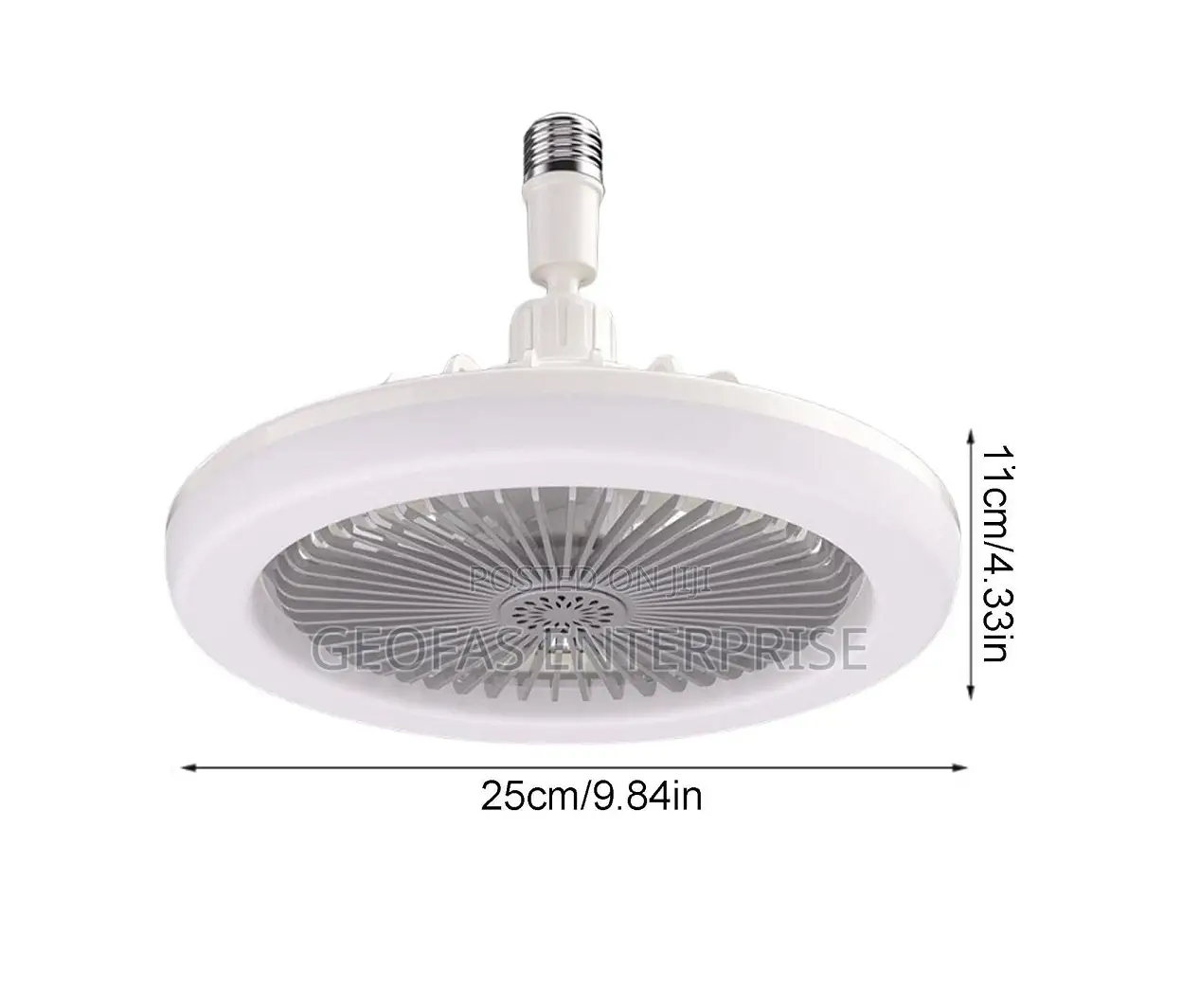 2 IN 1 Ceiling Fan With LED Light and Light Bulb