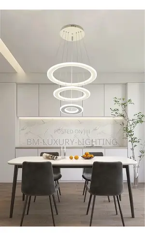 Modern Simple Acrylic Metal Circle Dining Pendant