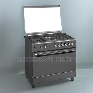 Maxi 60*90 (4+2) Burner Gas Cooker Matte INOX TR
