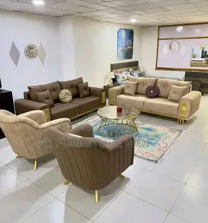 Standard Sofas Brownish and Off White Combinations