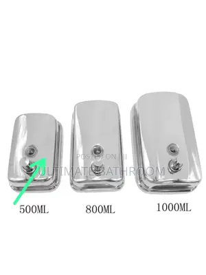 Stainless Manual Soap Dispenser in Sizes