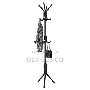 Simple Standing Coat and Hat Hanger Organizer Rack