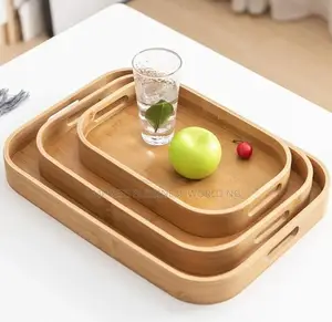 Wooden Trays Set of 3