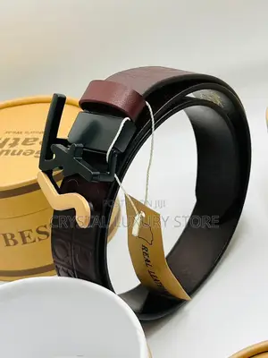 Top Quality Luxury FERRAGAMO Pure Leather Waist Belt