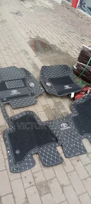 Double Layer Leather Footmat Prado 2006 - 2012