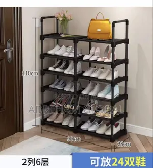 6layers Double Sided Shoe Rack