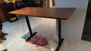 This Is Adjustable Height Table 1.2 Meter, Brown Color Top