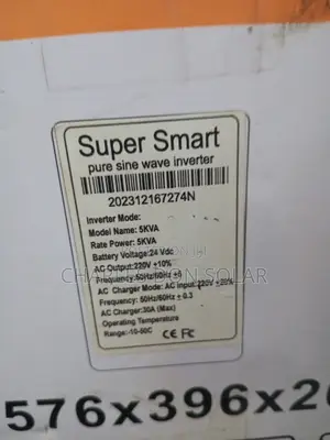 Super Smart Solar Inverter 5kva 24v