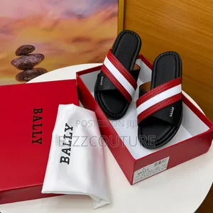 Original Bally Leather Slippers Available in Store