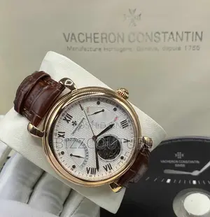 Original Vacheron Constantin Chronograph Brown Leather Watch