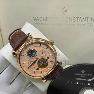 Original Vacheron Constantin Chronograph Brown Leather Watch