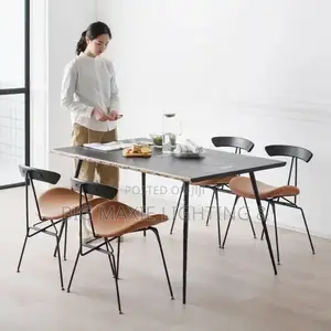 Nordic Industrial Style Retro Iron Dining Ant Designer