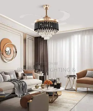 Modern Crystal Decorative Ceiling Fan