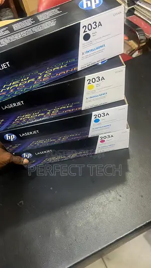 HP CF540A 203A Original Laserjet Toner Cartridge, Black, Sin