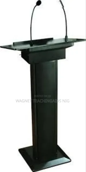 Black Rechargeable Column Lectern Podium in Ikeja