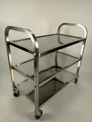 3 Trays Food Trolley
